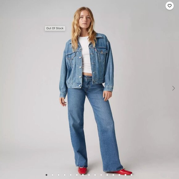 Levi's Blue Low Loose Jeans - Picture 3 of 3